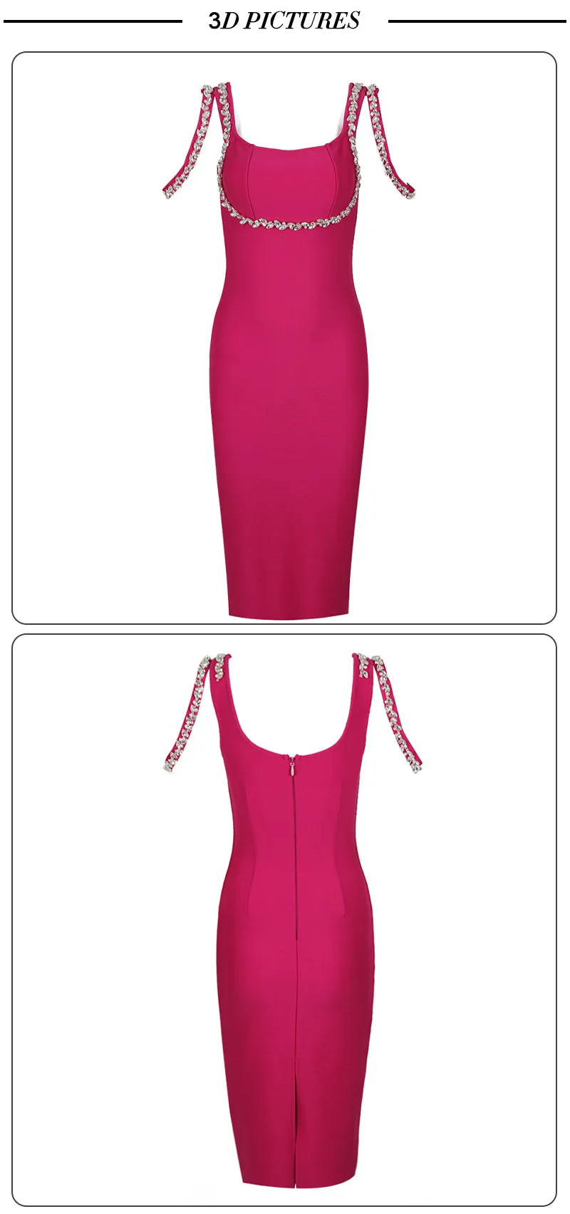 Lilian Diamond Bandage Midi Dress