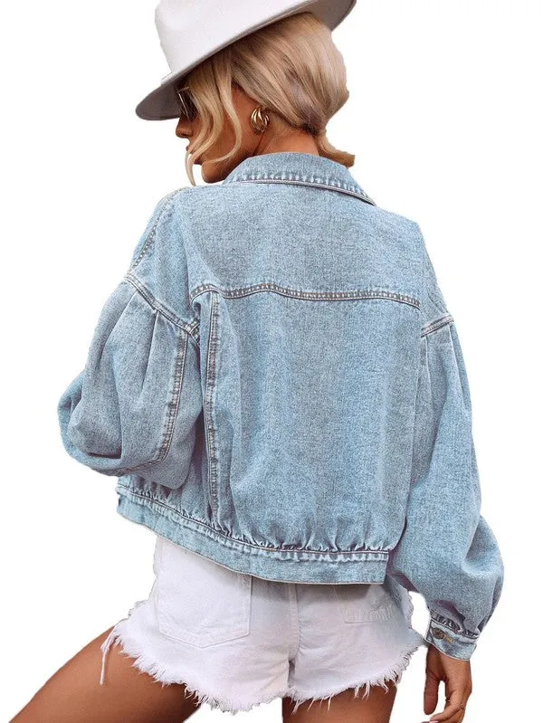 Look Out Oversized denim jacket