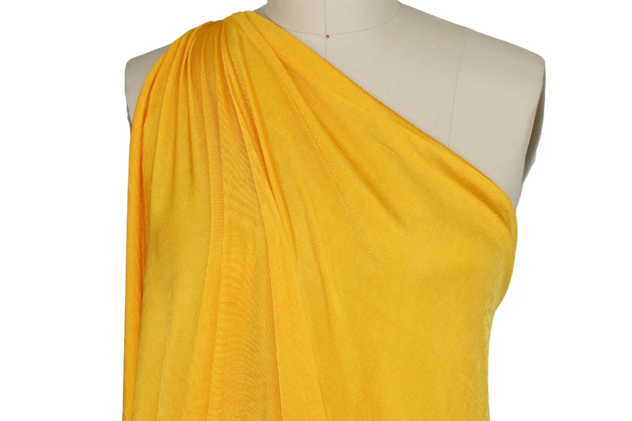 Lush, Drapey Italian Rayon Jersey - Sunflower Fields