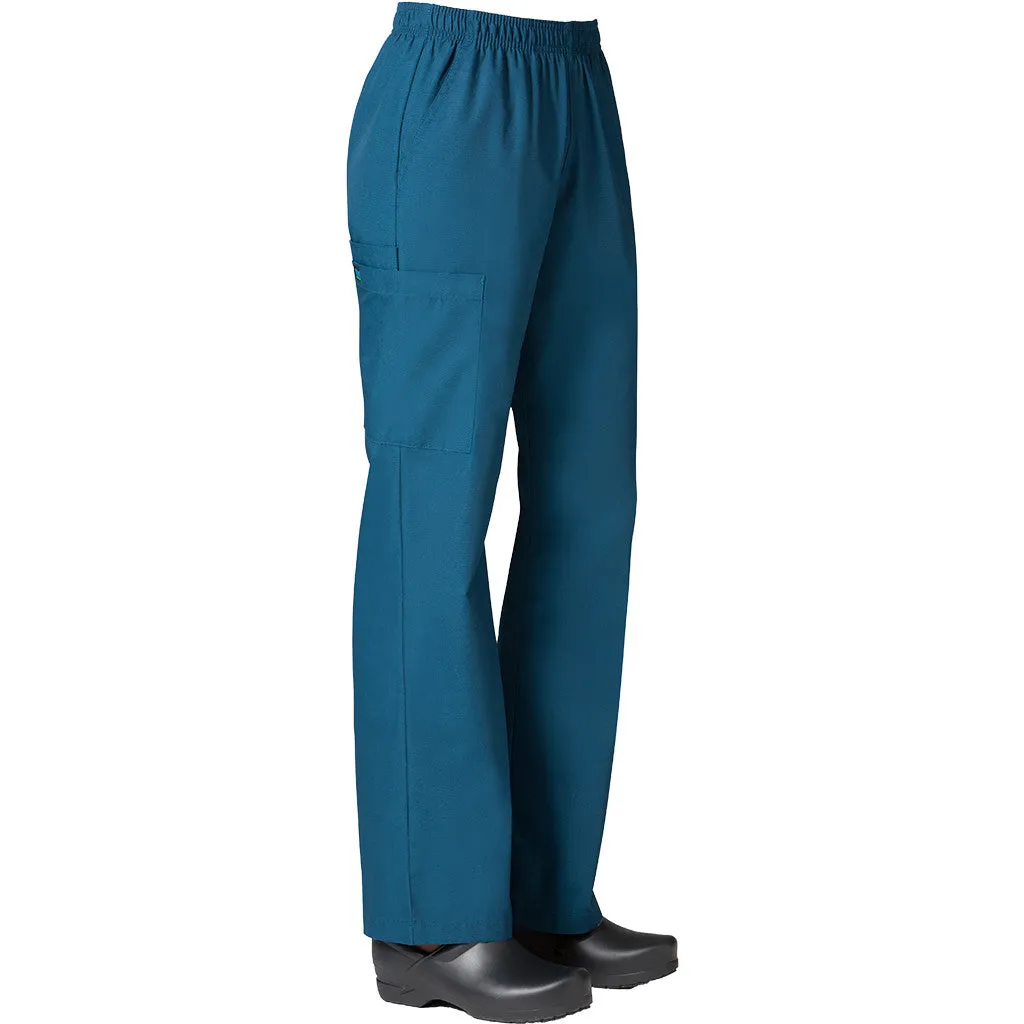 Maevn Core Womens Full Elastic Band Cargo Pant Style 9016 - Petite 28" Fit Size XS - XL