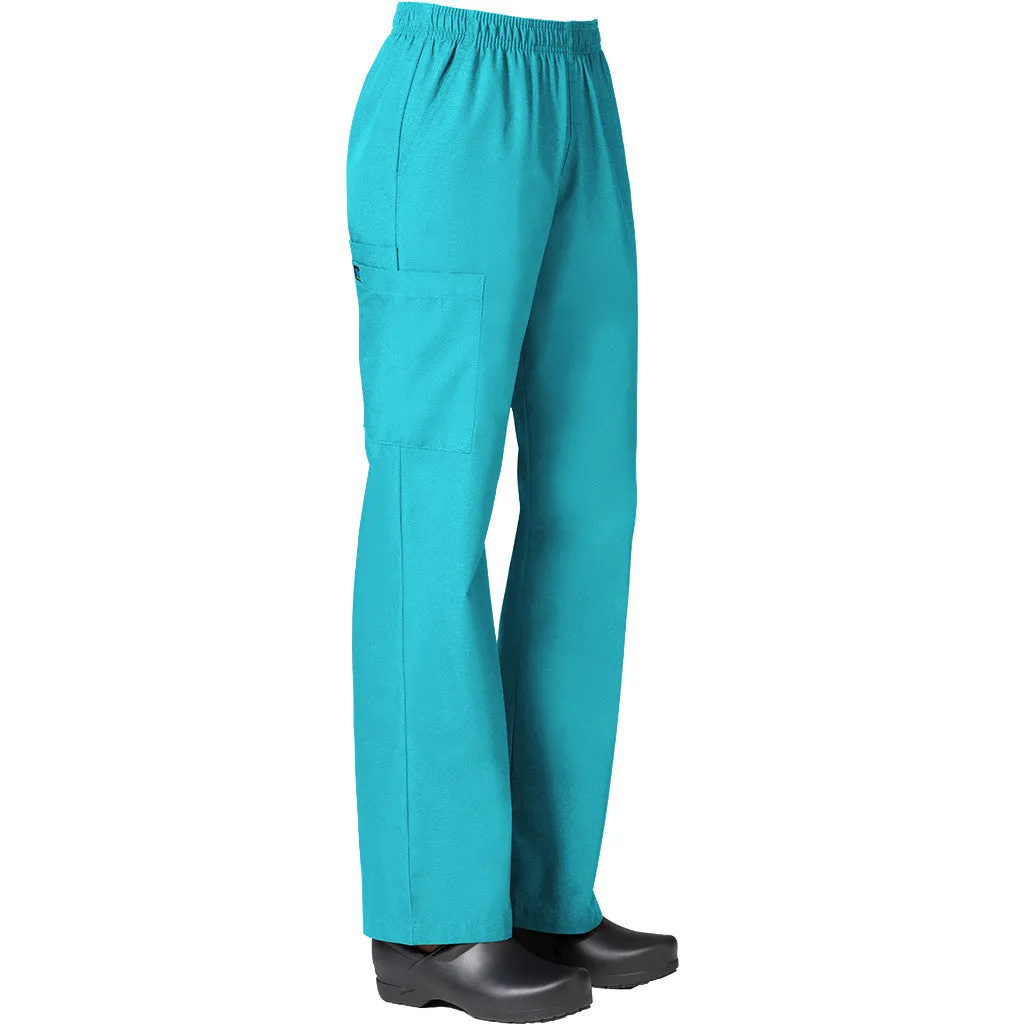 Maevn Core Womens Full Elastic Band Cargo Pant Style 9016 - Petite 28" Fit Size XS - XL