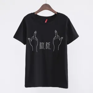 Middle Finger Graphic T-shirt