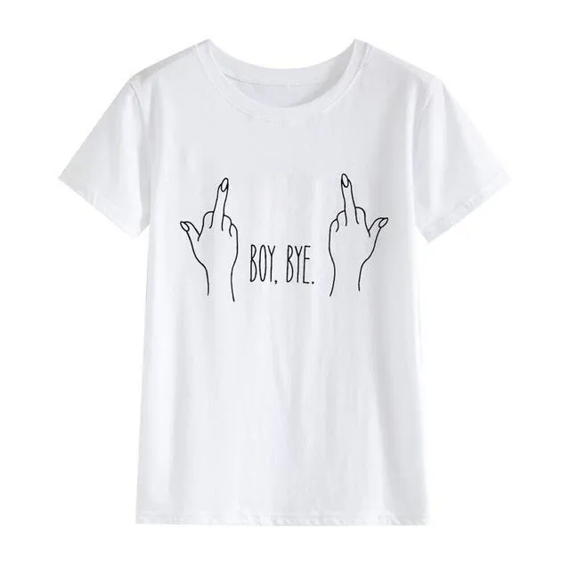 Middle Finger Graphic T-shirt