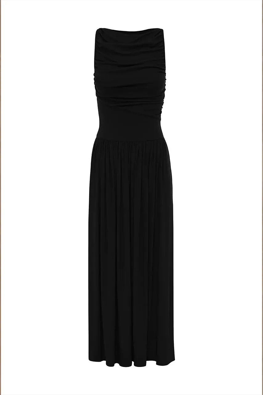NALLA MAXI DRESS - BLACK