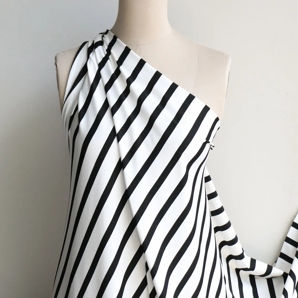 Nautical Stripe Bisque/Black Jersey