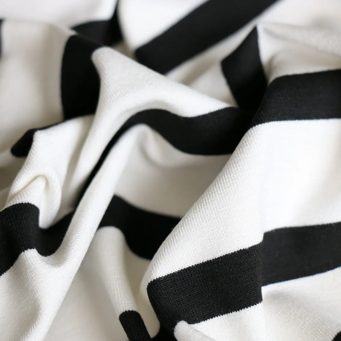 Nautical Stripe Bisque/Black Jersey