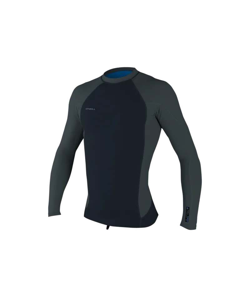 O'Neill Hyperfreak 1mm Neo-Skins L/S Top-Carbon/Gunmtl