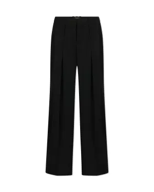 Pleated Grain De Poudre Trousers