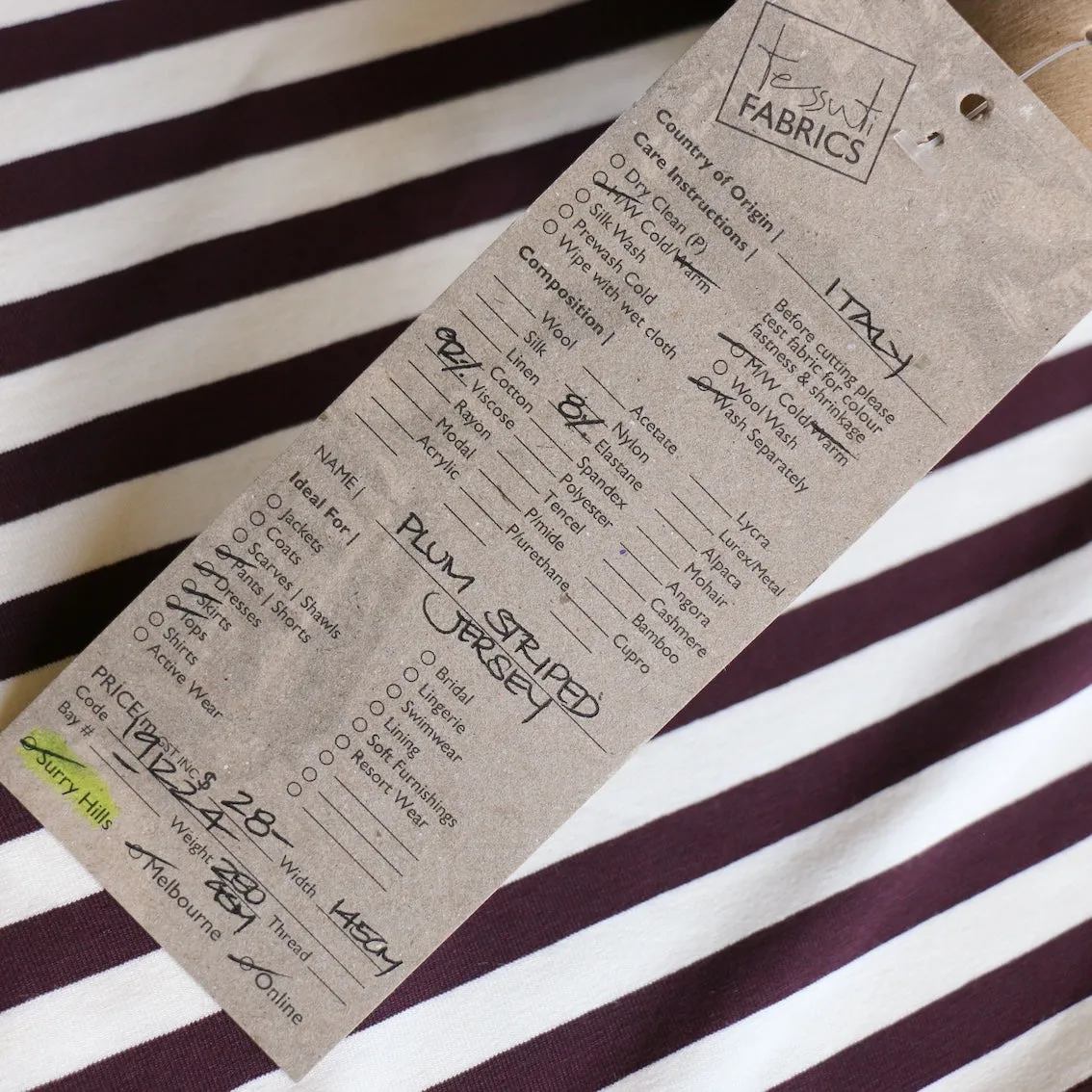 Plum Striped Jersey