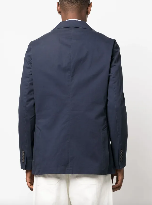 Polo Ralph Lauren single-breasted logo-patch blazer