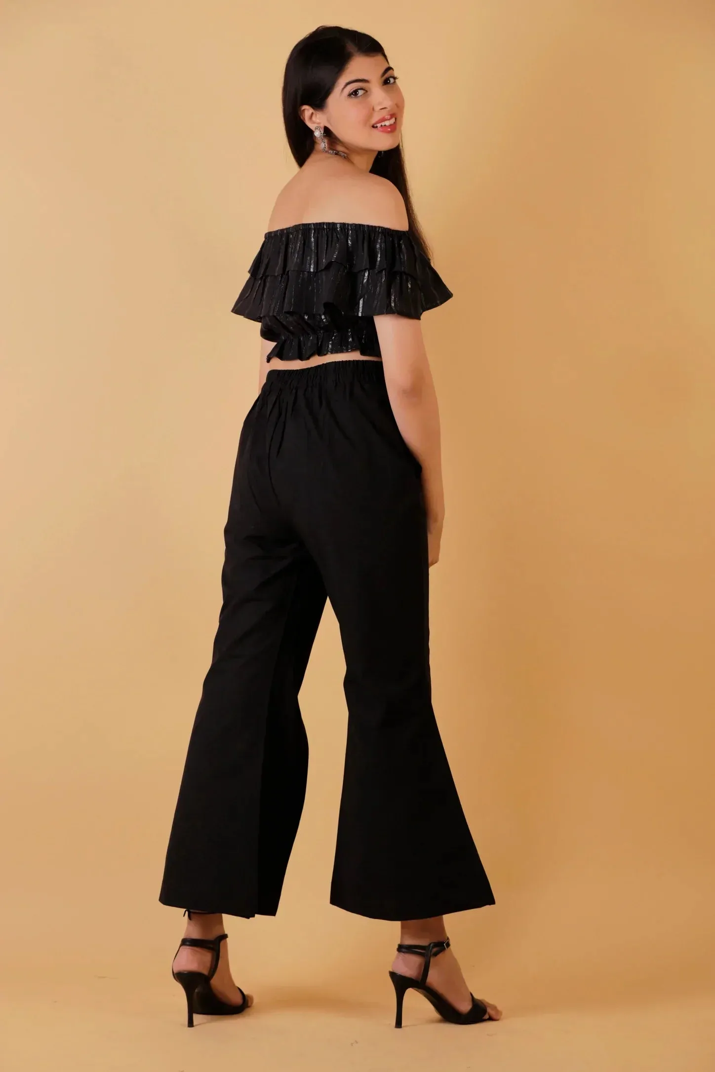 Poplin Slit Pants