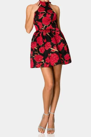 Red Rose Mini Dress