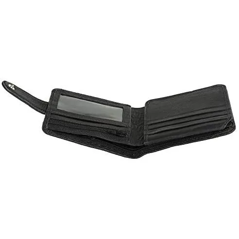 RFID Protected Slim Leather Card Holder Wallet for Men with Vintage Look