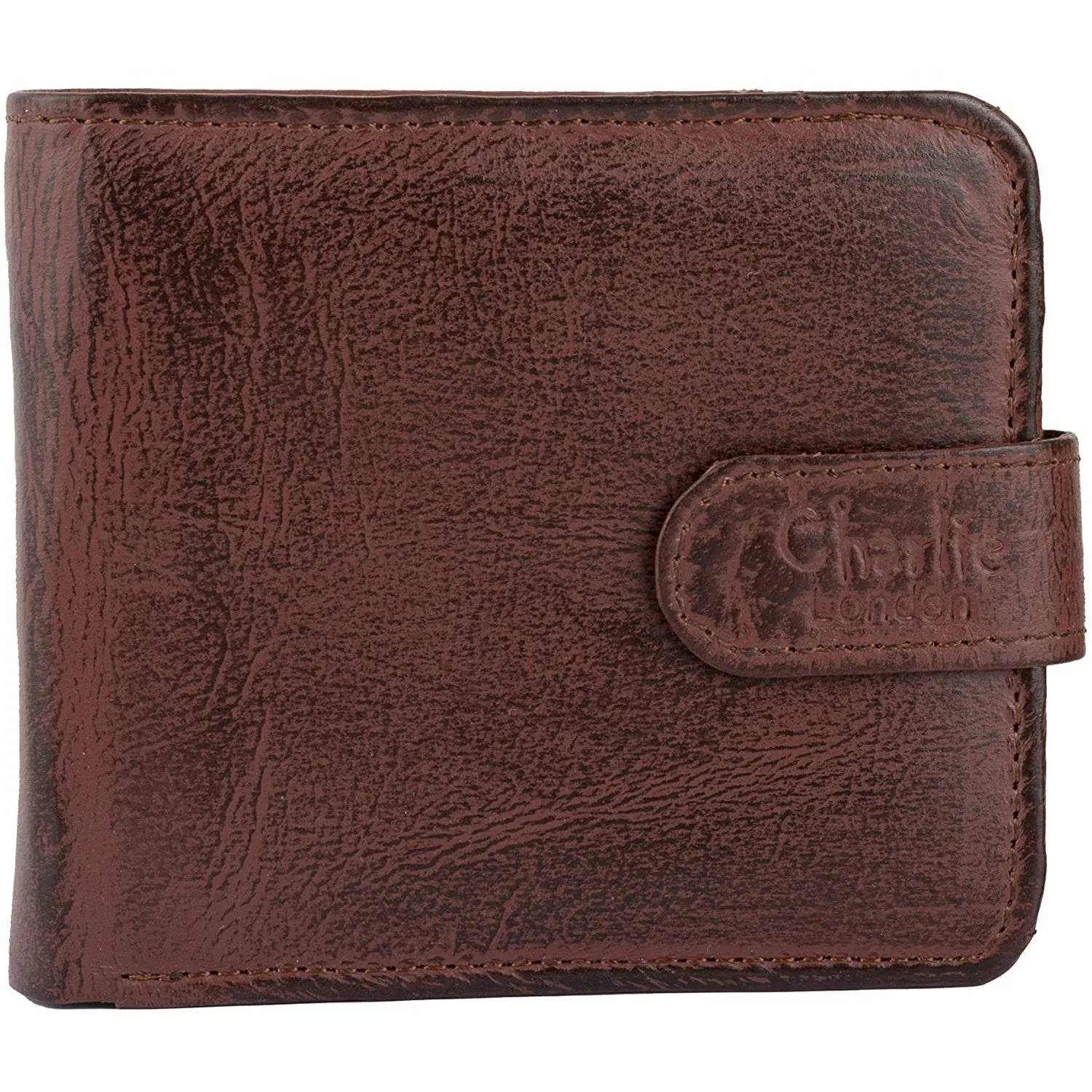 RFID Protected Slim Leather Card Holder Wallet for Men with Vintage Look
