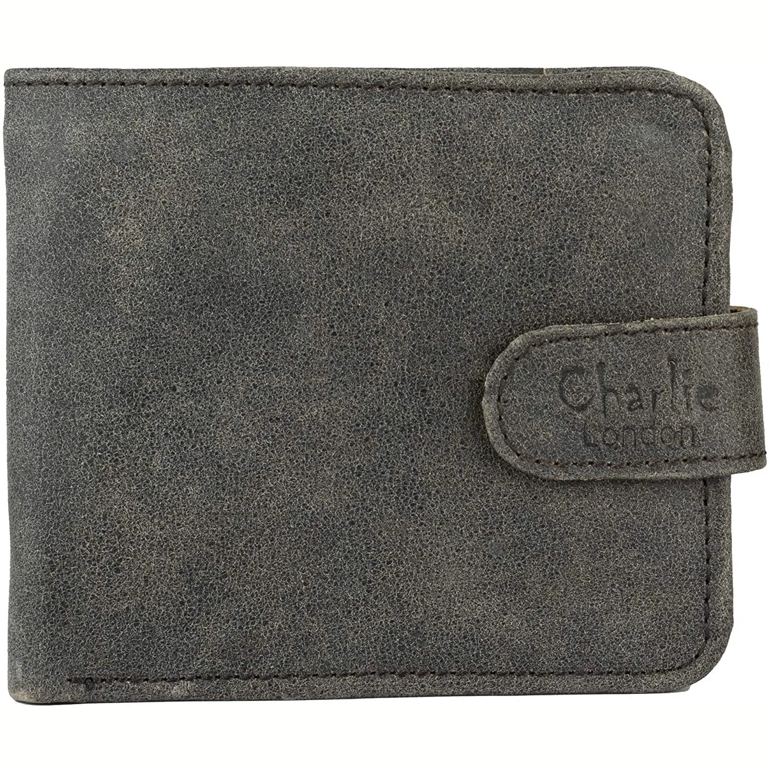 RFID Protected Slim Leather Card Holder Wallet for Men with Vintage Look