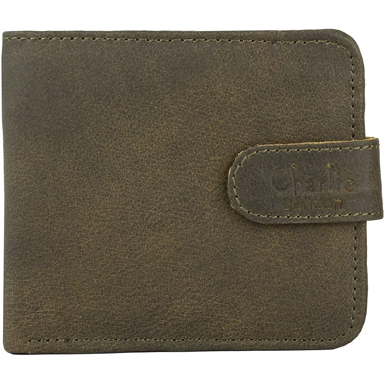 RFID Protected Slim Leather Card Holder Wallet for Men with Vintage Look