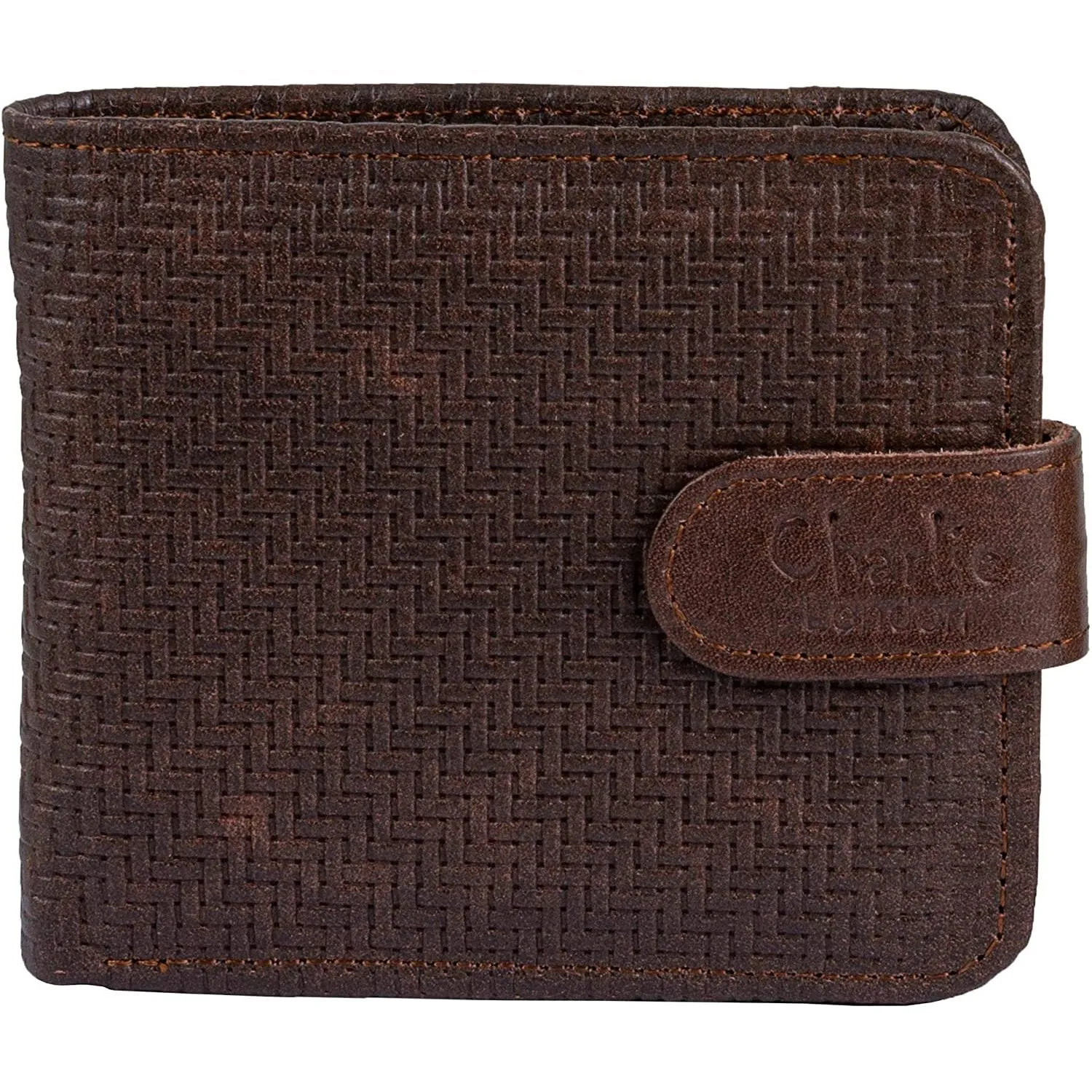 RFID Protected Slim Leather Card Holder Wallet for Men with Vintage Look