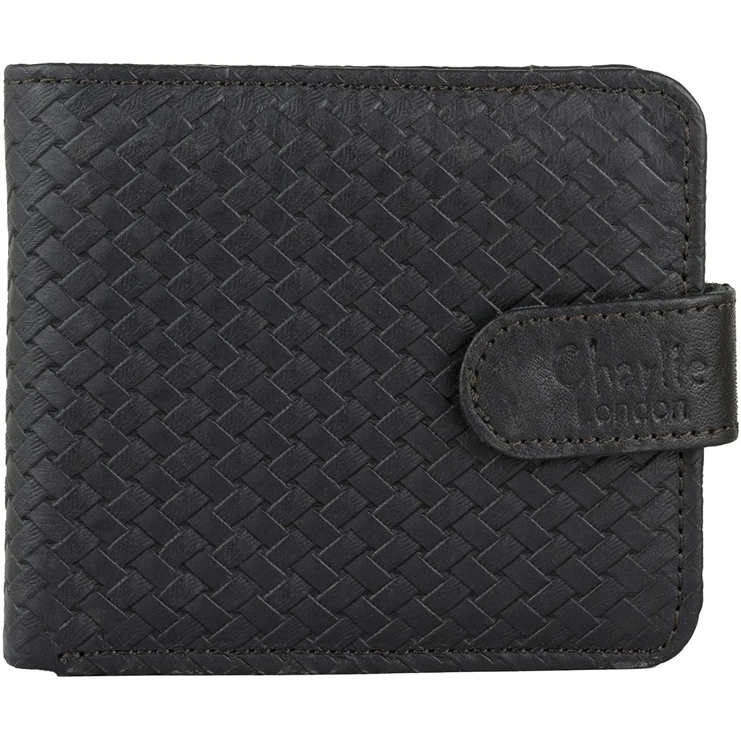 RFID Protected Slim Leather Card Holder Wallet for Men with Vintage Look