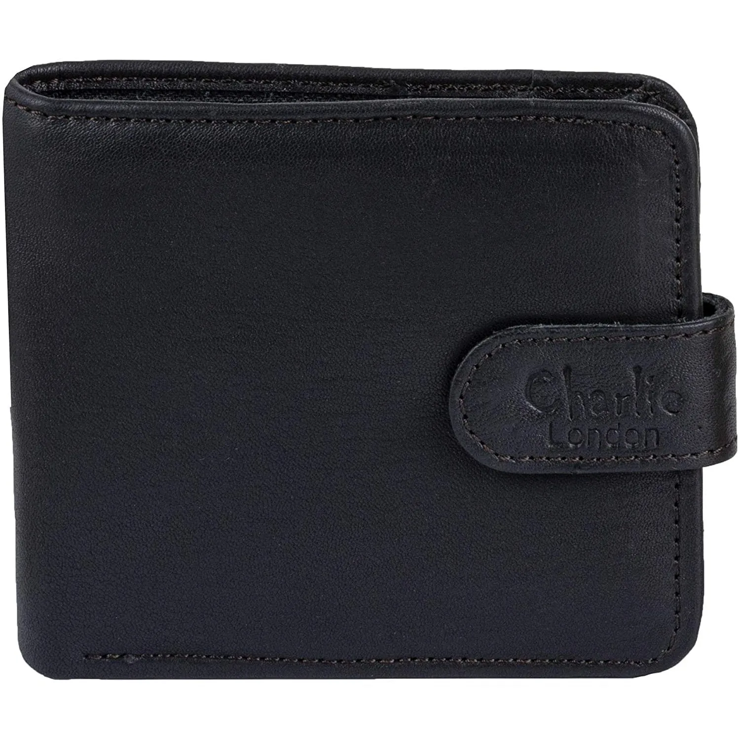 RFID Protected Slim Leather Card Holder Wallet for Men with Vintage Look