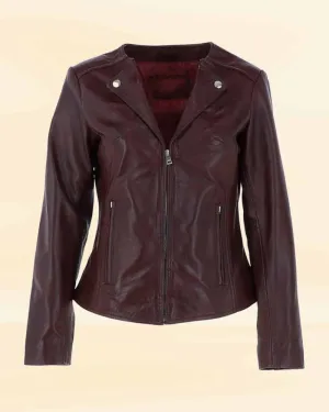 Ruby Roadster Rider's Rivet leather jacket