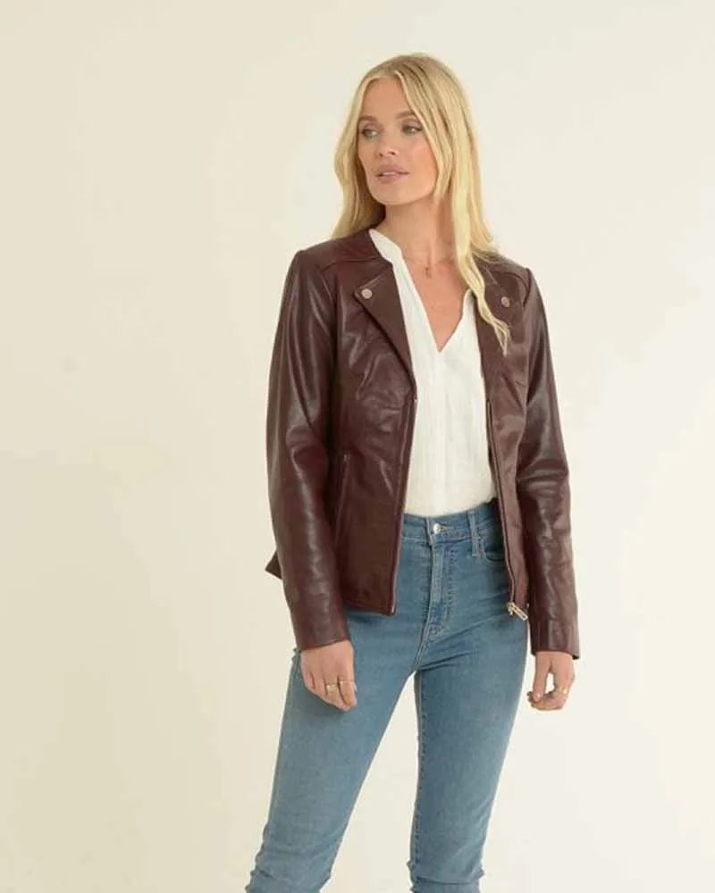 Ruby Roadster Rider's Rivet leather jacket