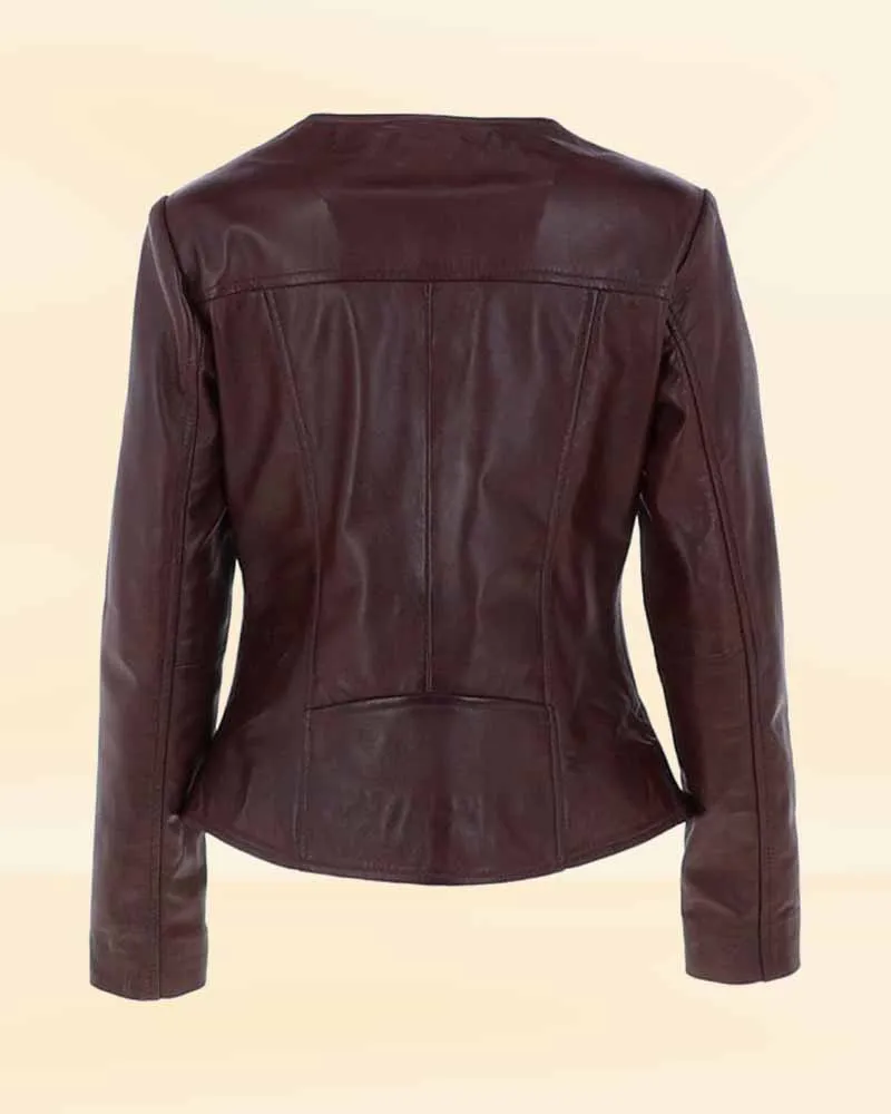 Ruby Roadster Rider's Rivet leather jacket