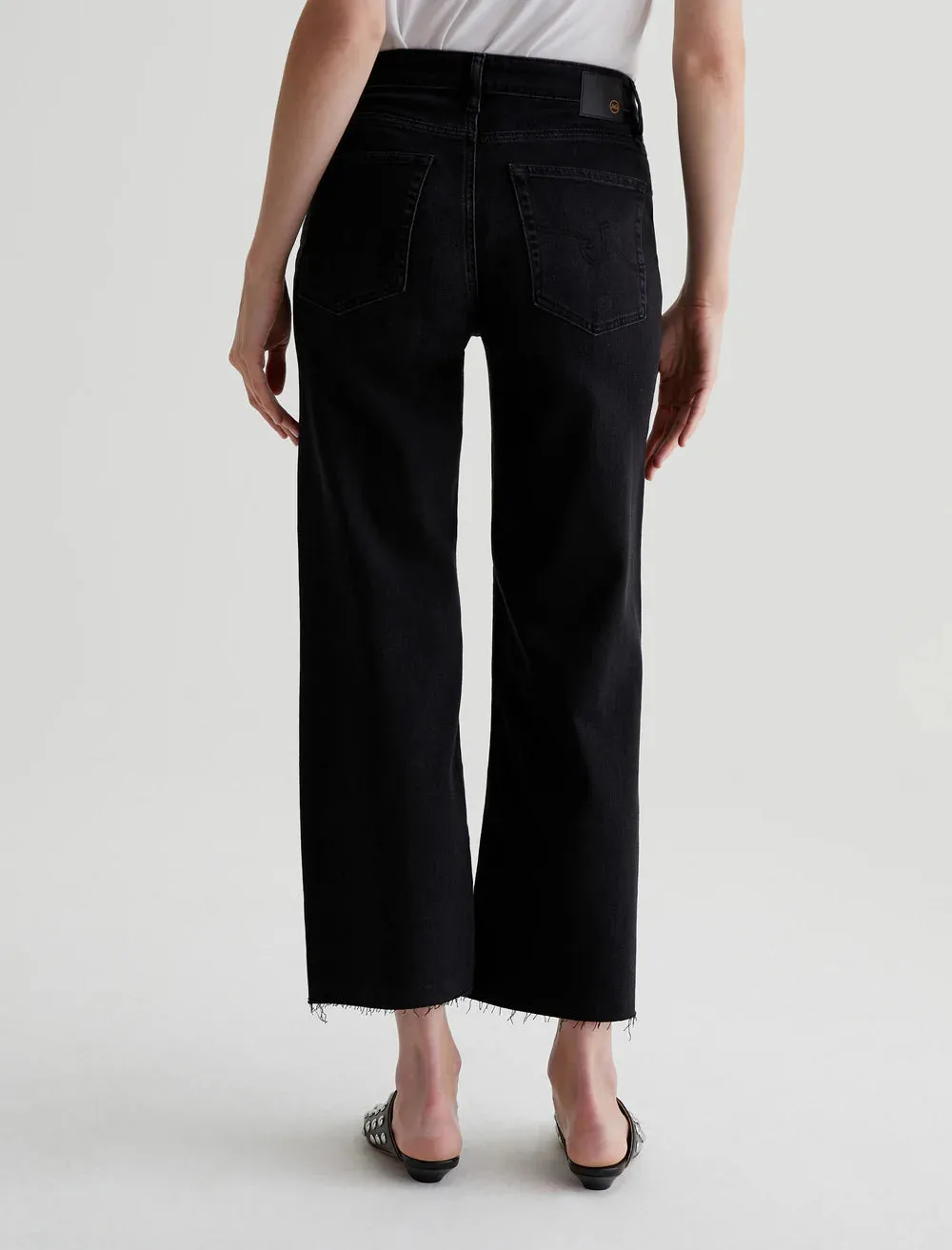 Saige Wide Leg Mid Rise Crop - Glasgow