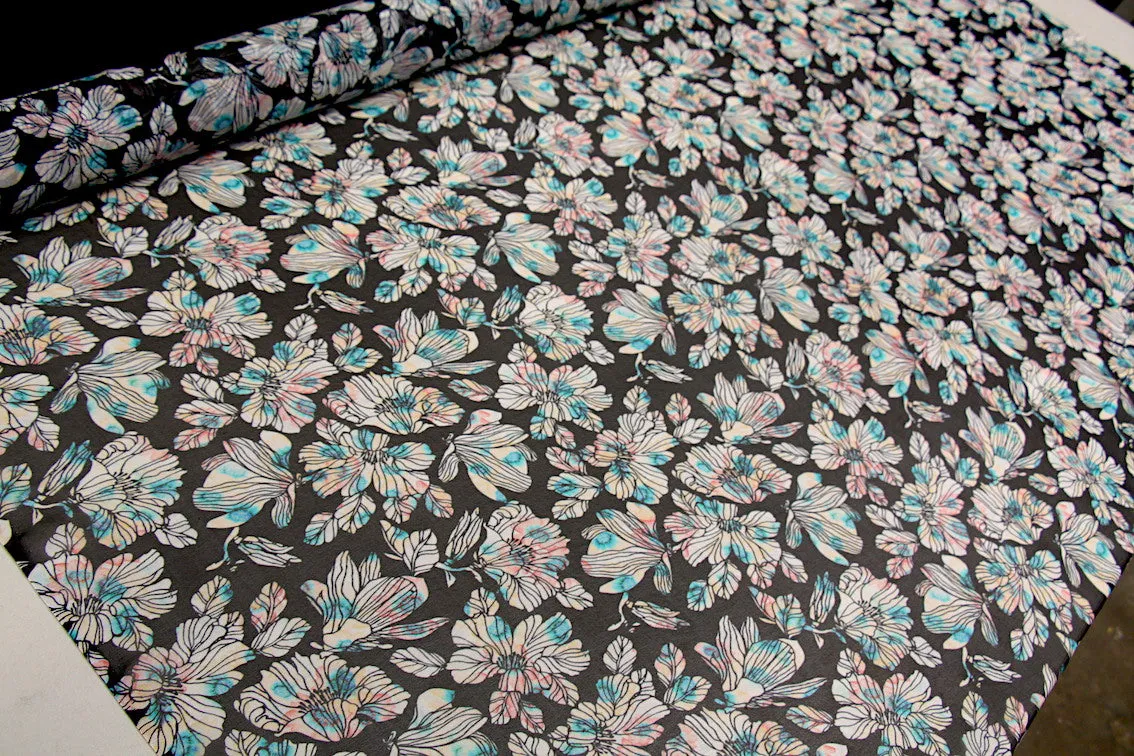 Sea Of Orchids Silk Georgette