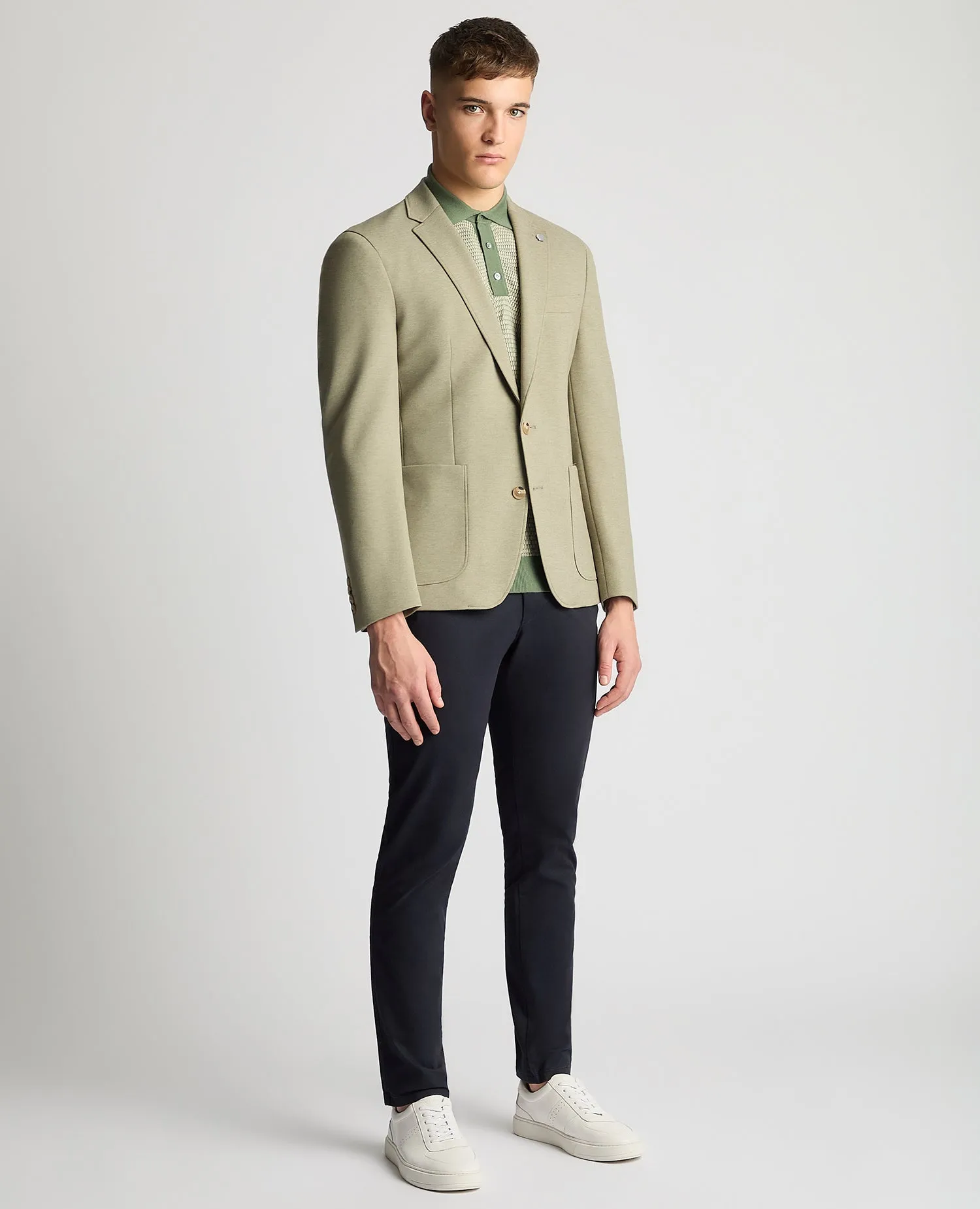Slim Fit Jersey Stretch Jacket