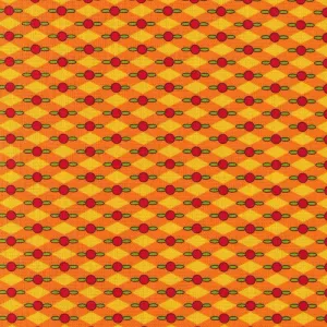 Stof Fabrics Geo Coaster-1 Orange Cotton Prints