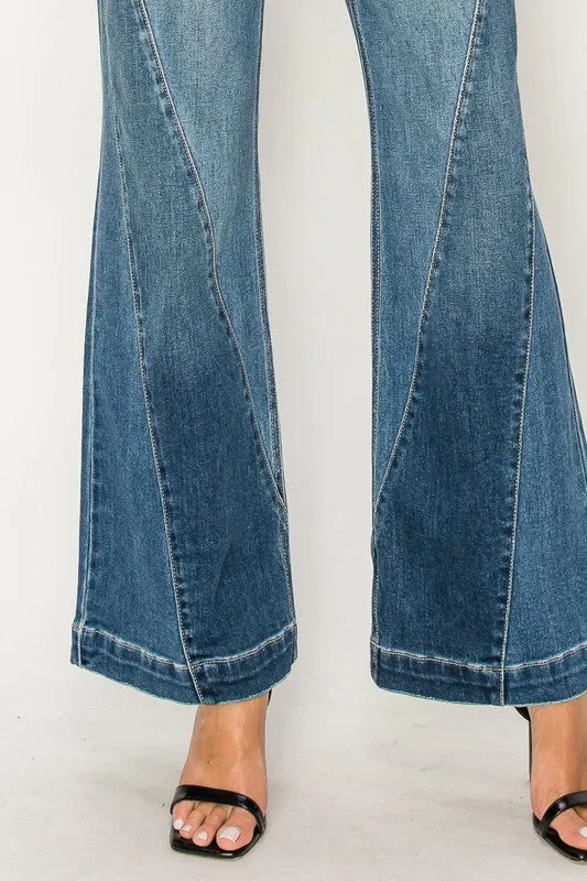 Sydney 90 Wide High Rise Relaxed Flared Leg Jeans