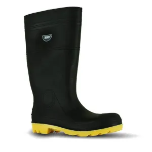 Team INDBY-11 Size 11 Yellow Industrial Steel Toe Gumboots