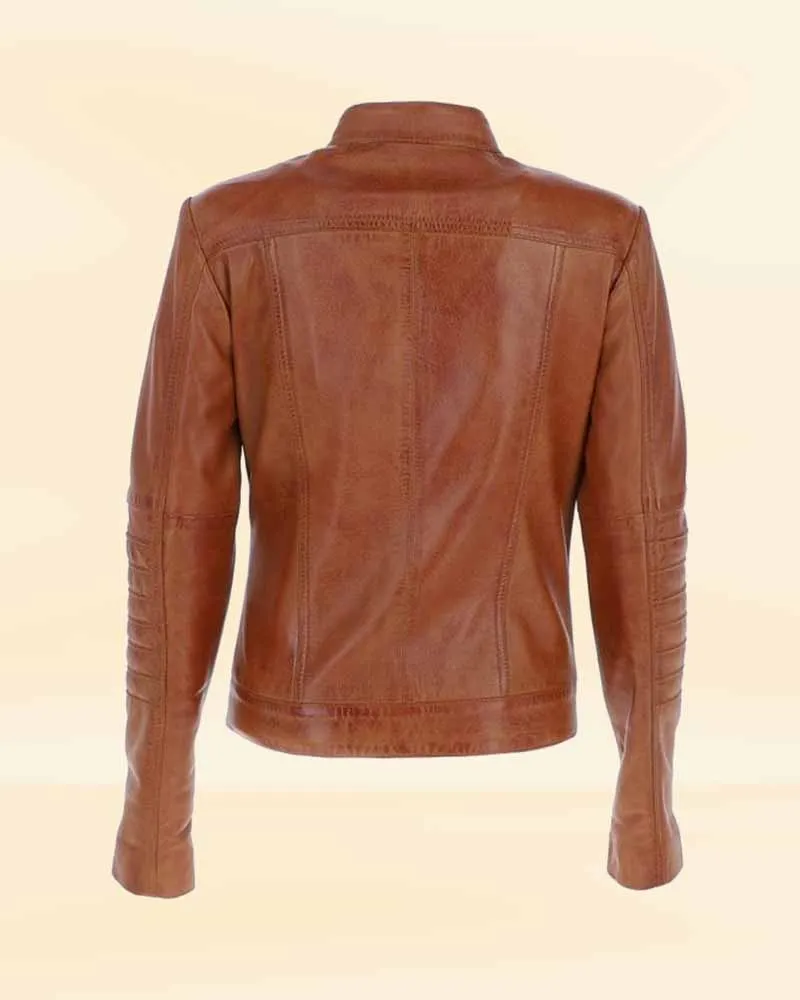 The Fearless Female Leather Biker Jacket