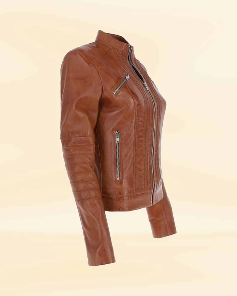 The Fearless Female Leather Biker Jacket