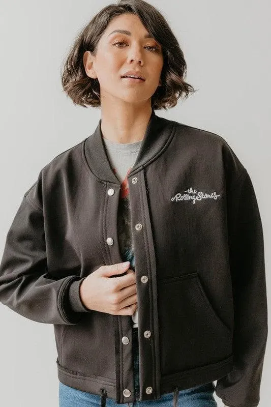The Rolling Stones Varsity Jacket, Black