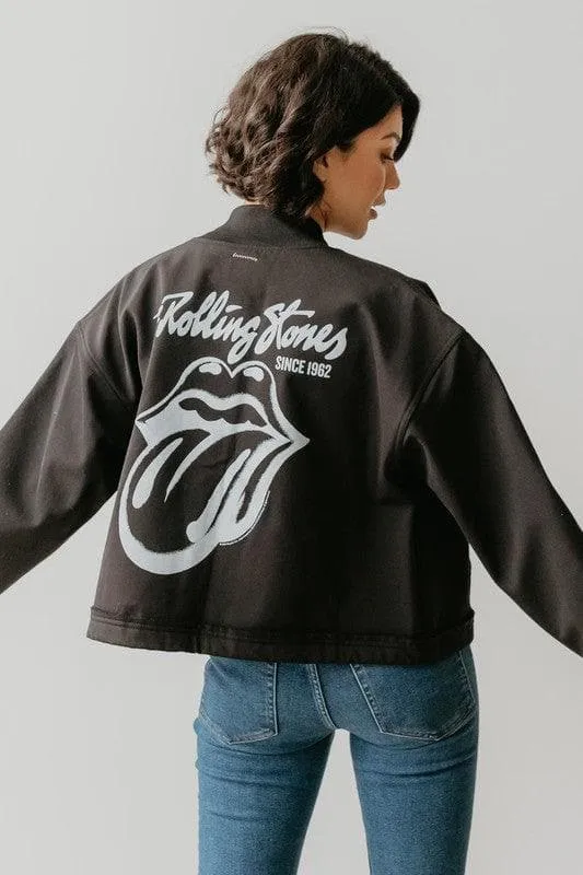 The Rolling Stones Varsity Jacket, Black