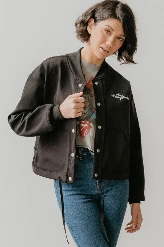The Rolling Stones Varsity Jacket, Black