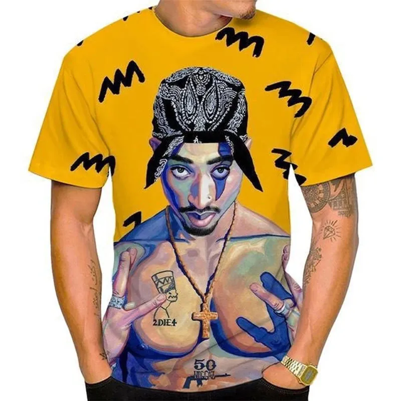 Tupac Shakur Casual Hip hop Cool Shirt