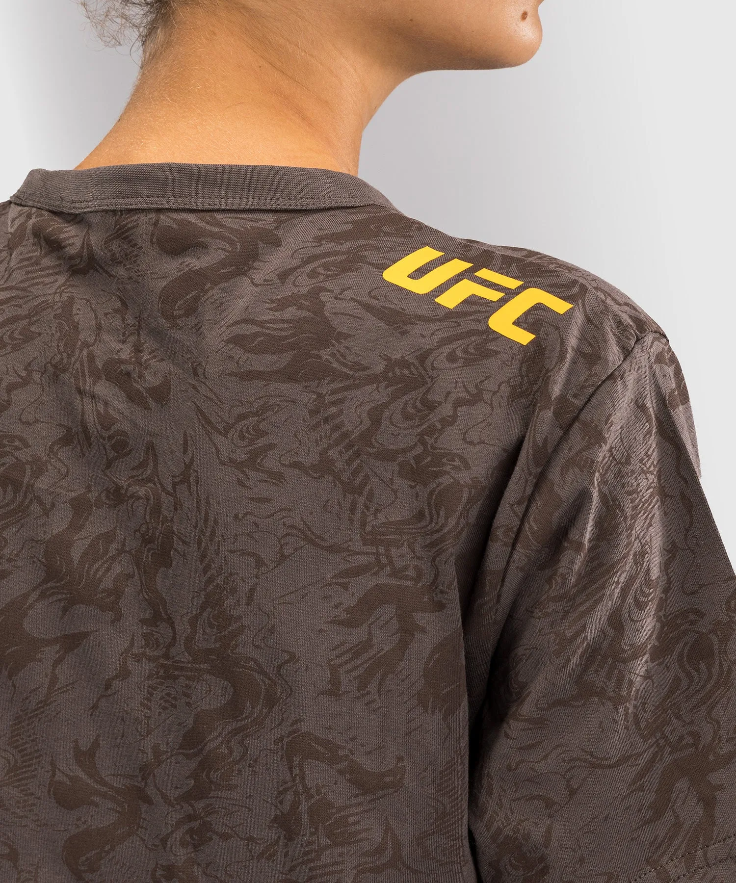 UFC Fusion by Venum Fight Week Women’s Short Sleeve Cotton T-Shirt - Earthen Brown