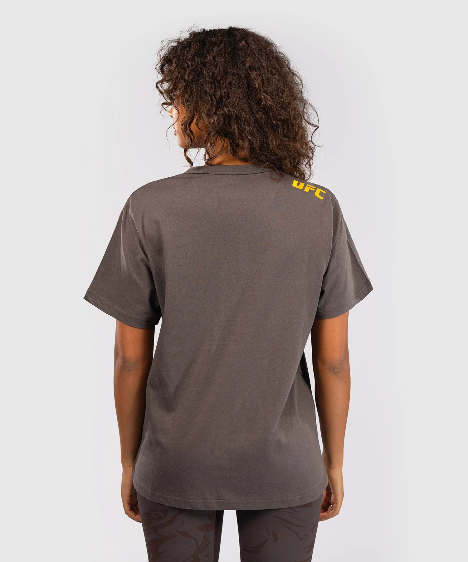 UFC Fusion by Venum Fight Week Women’s Short Sleeve Cotton T-Shirt - Solid Earthen Brown