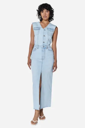 Unpublished Wyatt Fitted Trucker Style Dress in Twin Flame