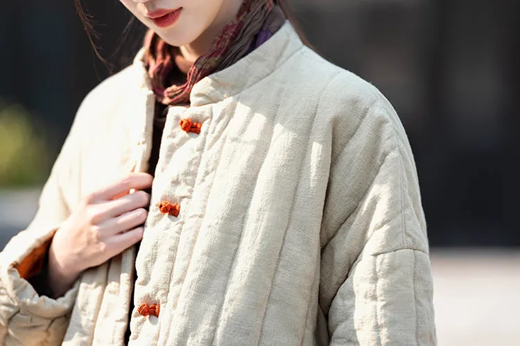 Warmth Color Block Large Pockets Coats for Women