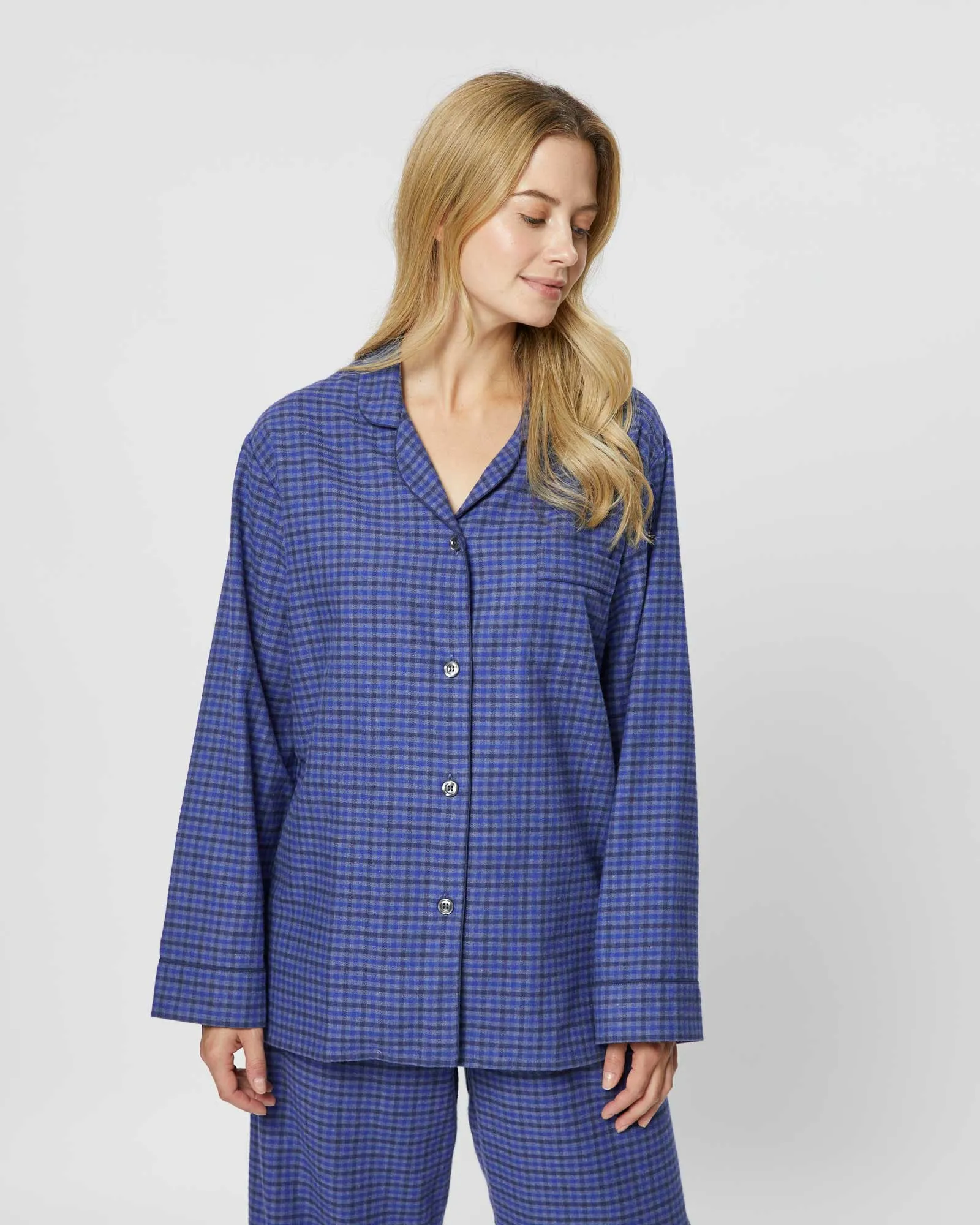 Women's Brushed Cotton Pajamas - Winsford Check