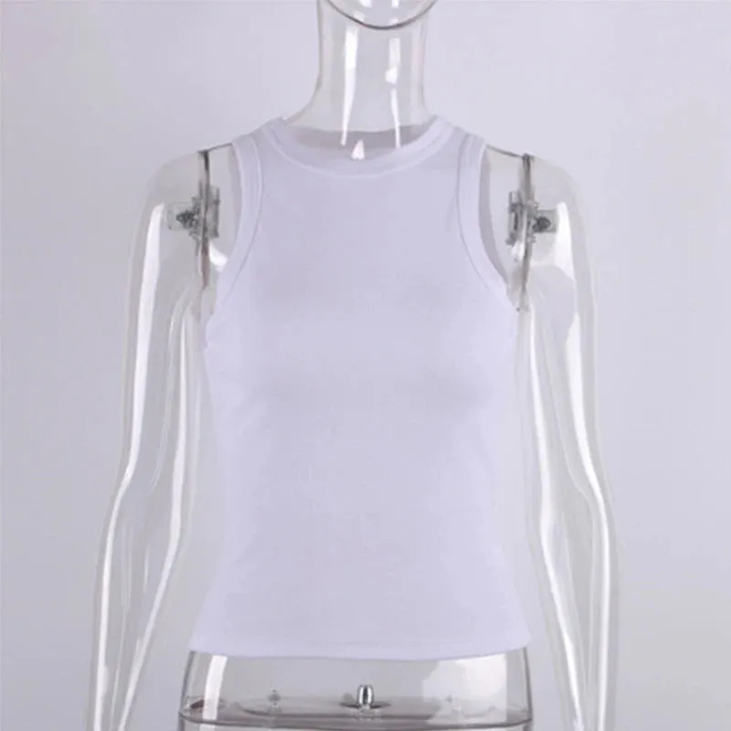 Yellow Casual Tank Top for Women - Sleeveless Ribbed Summer Vest